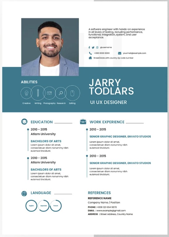 Template CV Template Professionnel 11