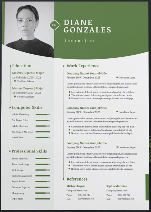Template CV Template Professionnel 14