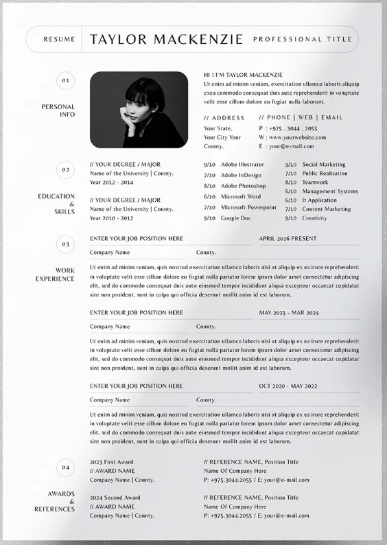 Template CV Template Professionnel 6