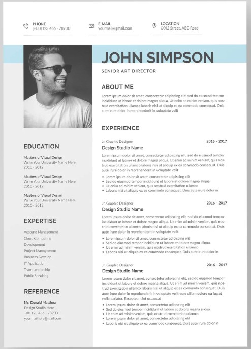 Template CV Template Professionnel 8