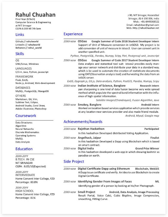 Template CV Template Simple 18